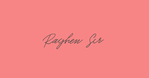 Raghen Script font thumb